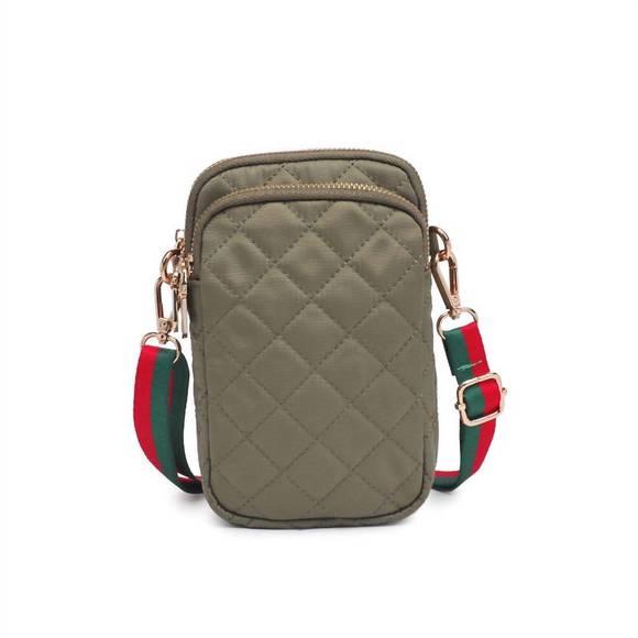NEW SOL AND SELENE women's divide and conquer crossbody bag in sage - Picture 2 of 4
